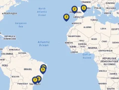Mapa plavby