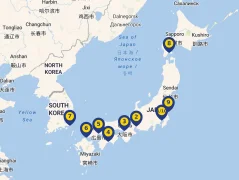 Mapa plavby