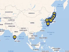 Mapa plavby