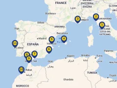 Mapa plavby