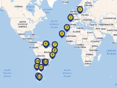 Mapa plavby
